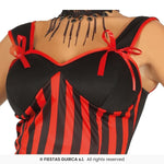 Ladies Red & Black CAN-CAN Dress