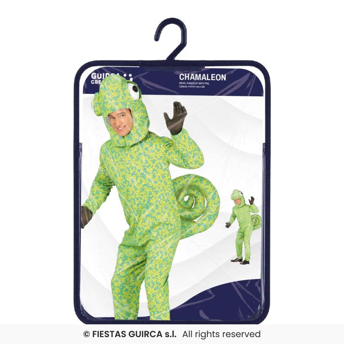 Adults Deluxe Green Chameleon Costume