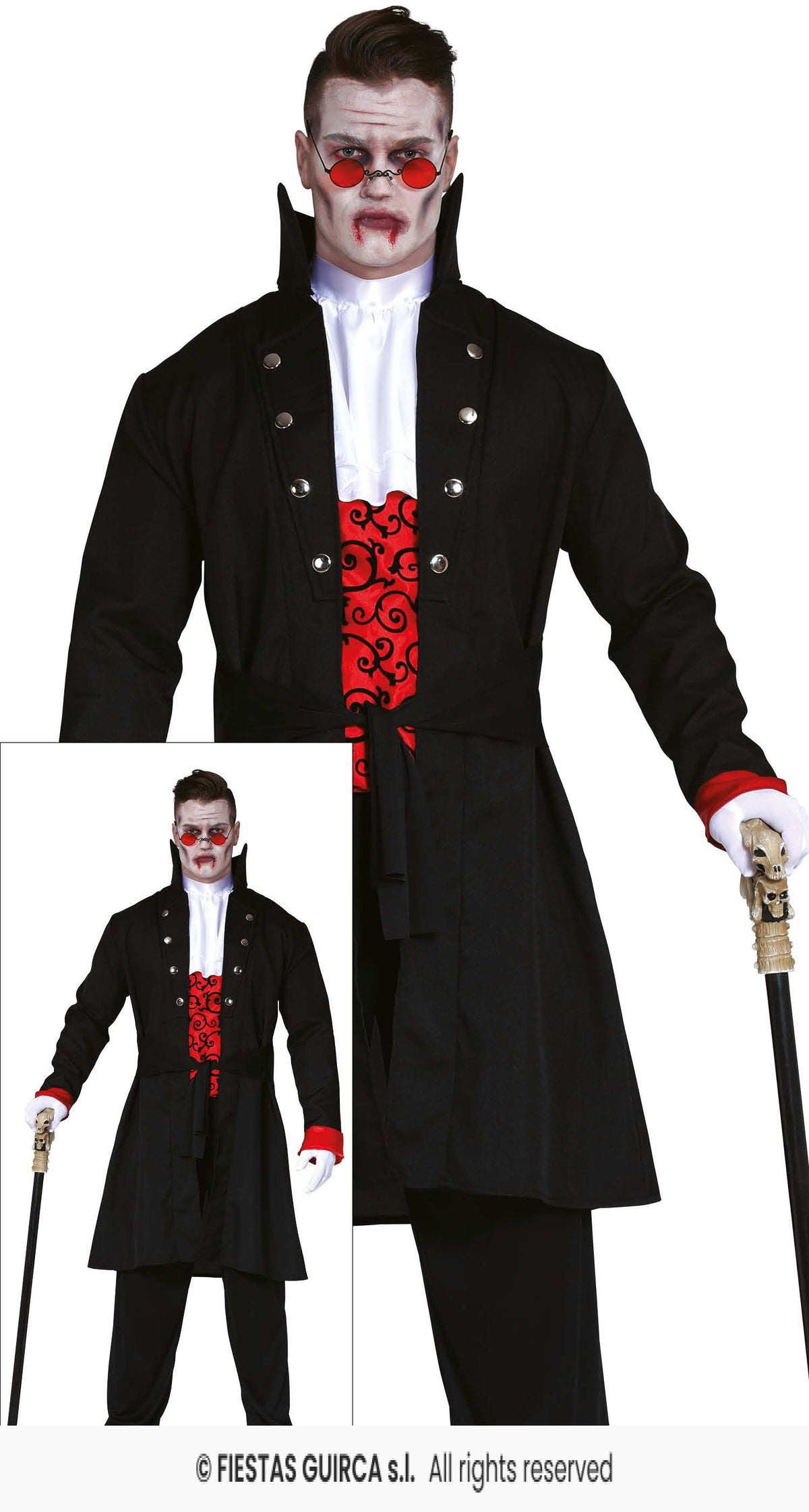 Men's Red Vampire Costume