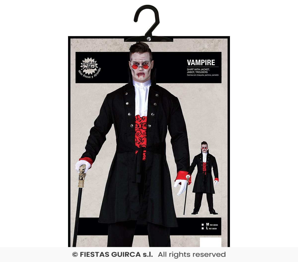 Men's Red Vampire Costume