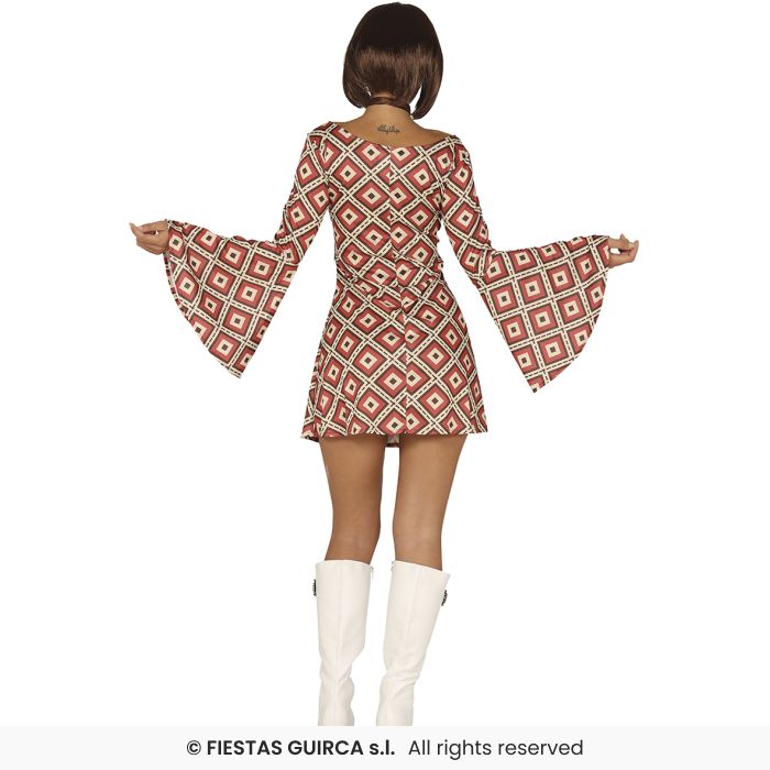 Ladies 70s Disco Dress