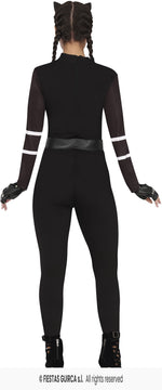 Ladies Black Cat Jumpsuit Costume