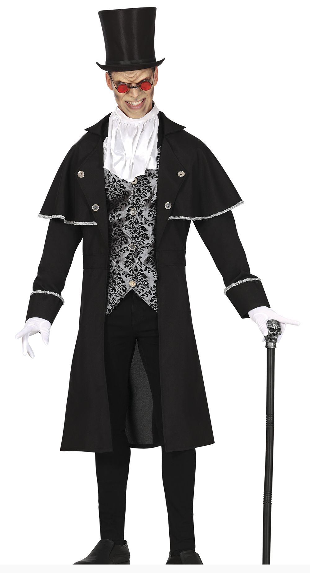Men's Silver Vampire Costume