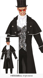 Men's Silver Vampire Costume
