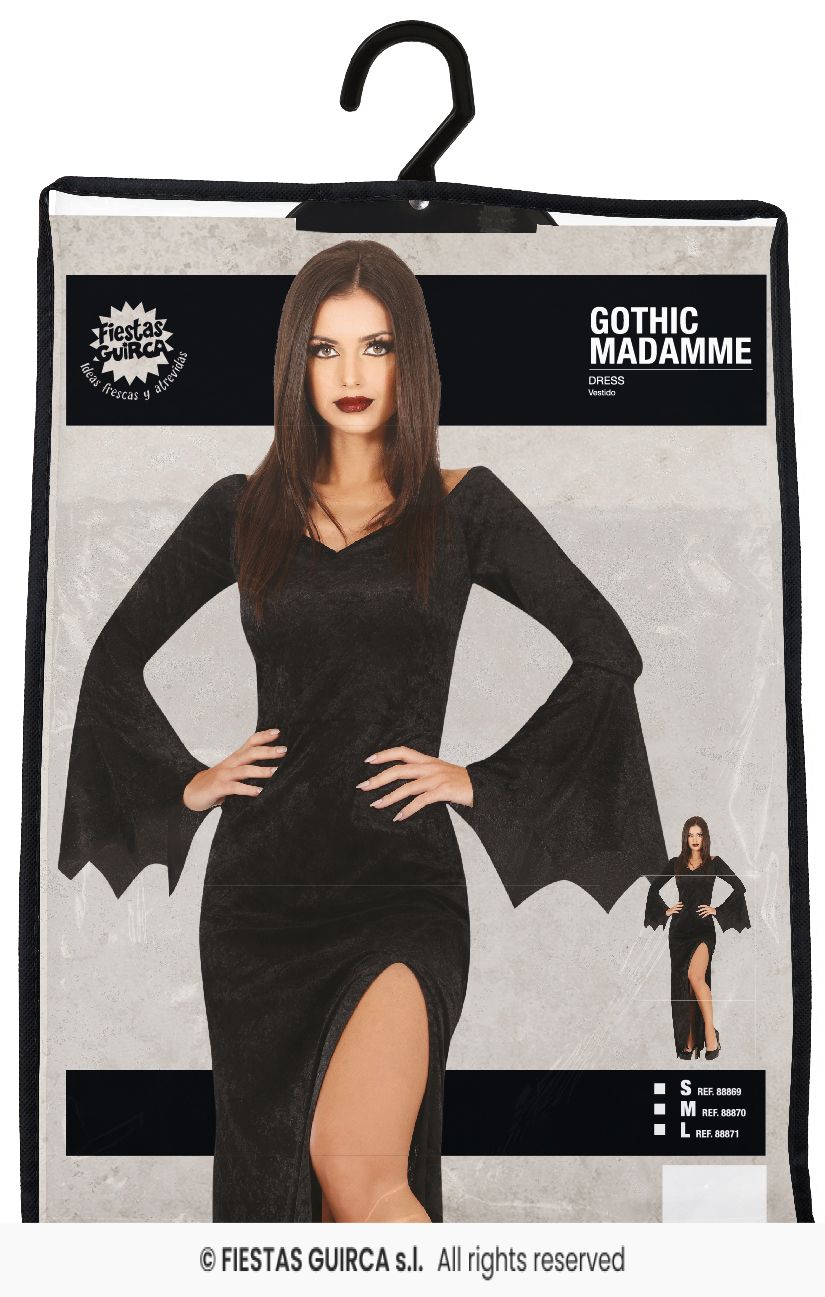 Black Gothic Madame Dress