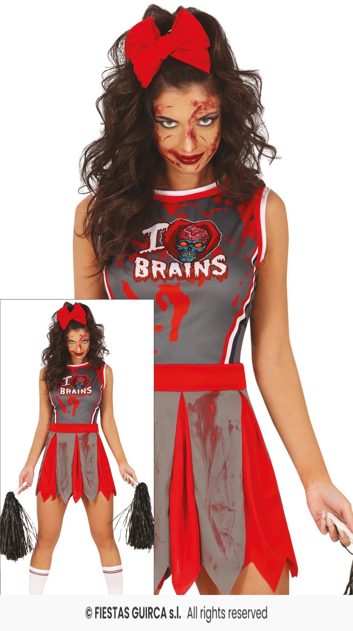 Ladies Zombie Cheerleader Costume