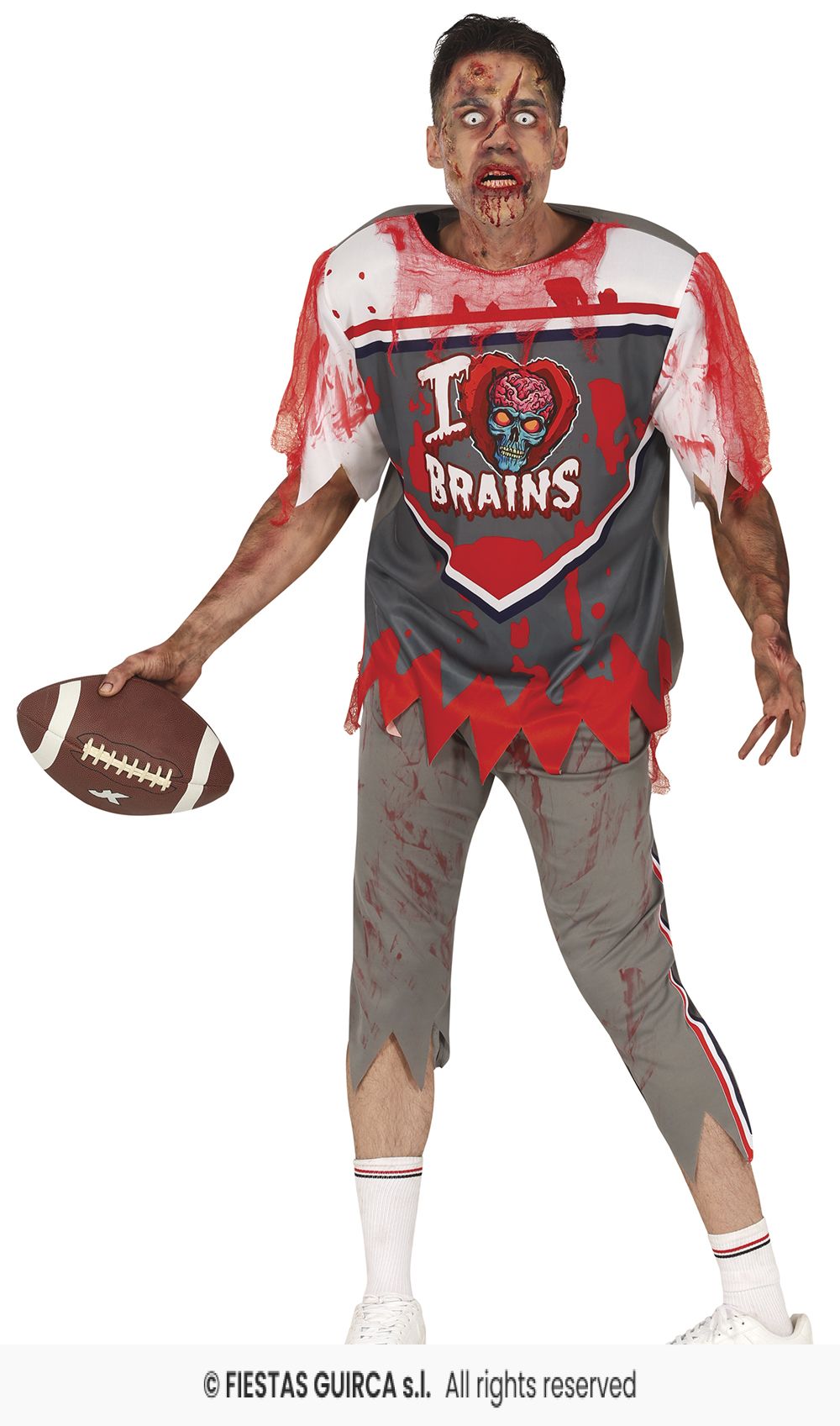 Adults Zombie Rugby Player Costume