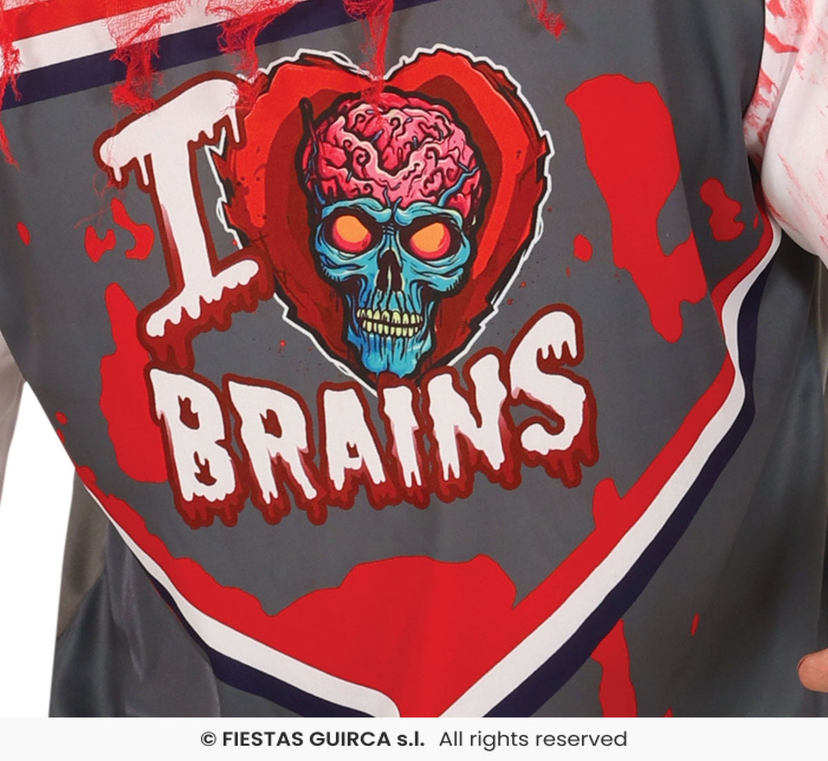 Adults Zombie Rugby Player Costume