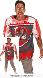 Adults Zombie Rugby Player Costume
