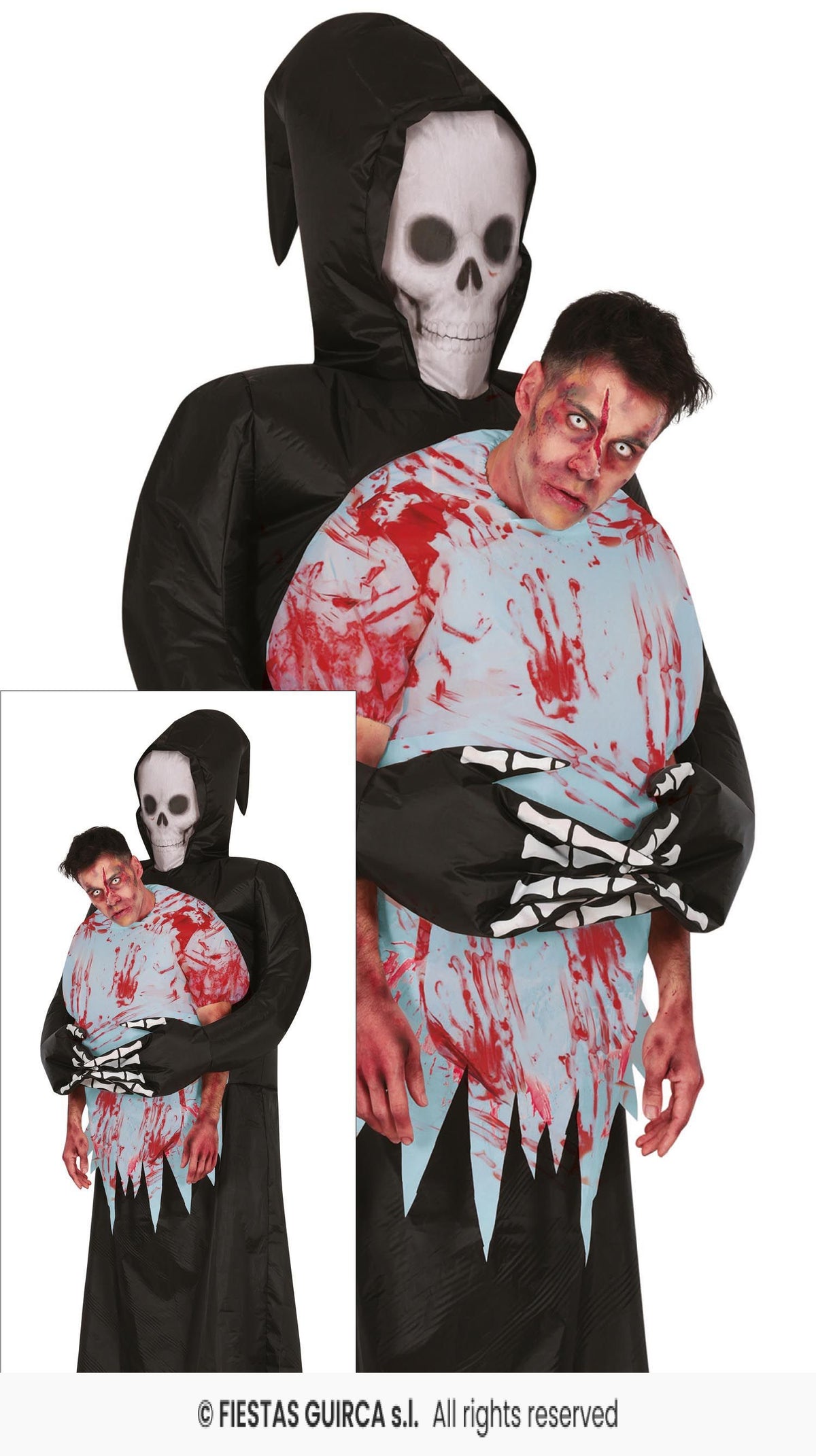 Inflatable Carrying Death Adult Costume