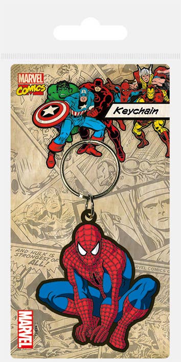 Spiderman Rubber Keychain
