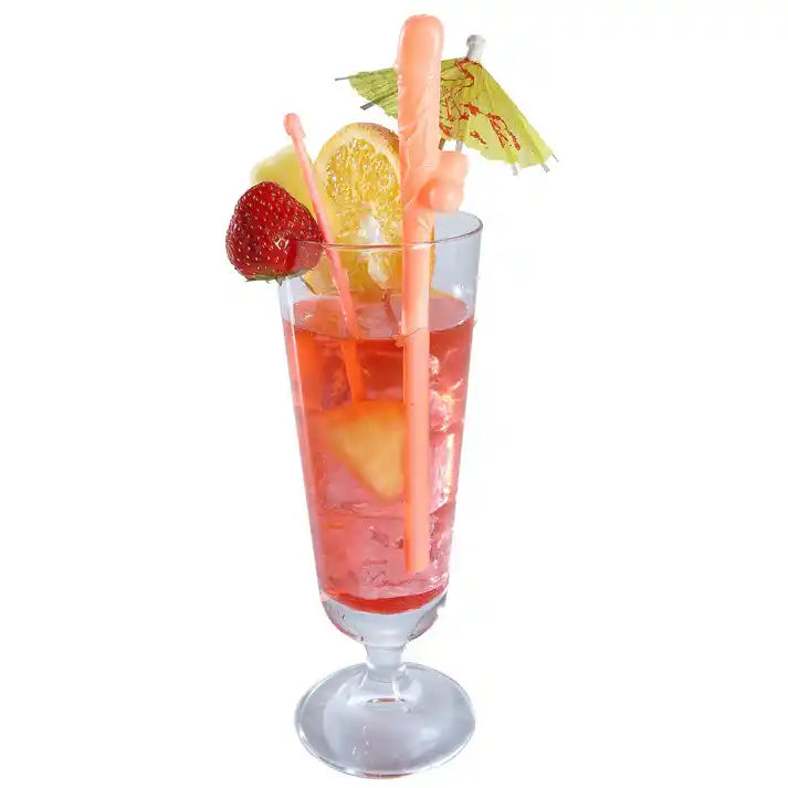Willy Sipping Straws Pink - 6pk