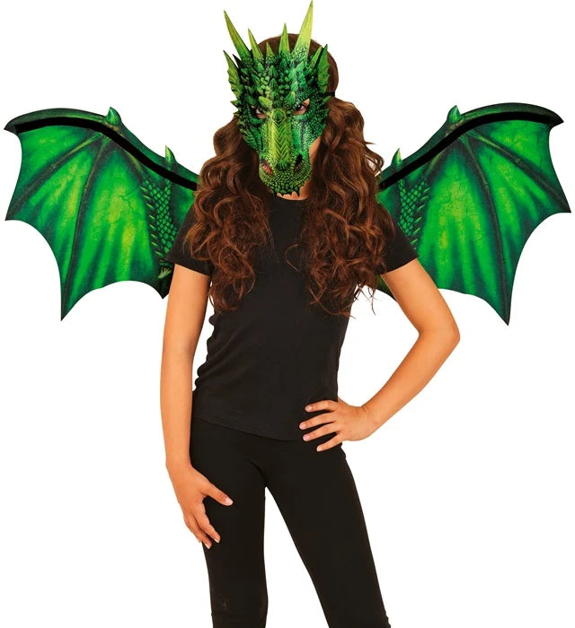 Green Dragon Kit (Wings, Mask)