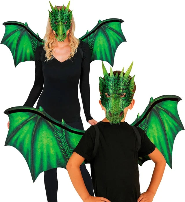 Green Dragon Kit (Wings, Mask)