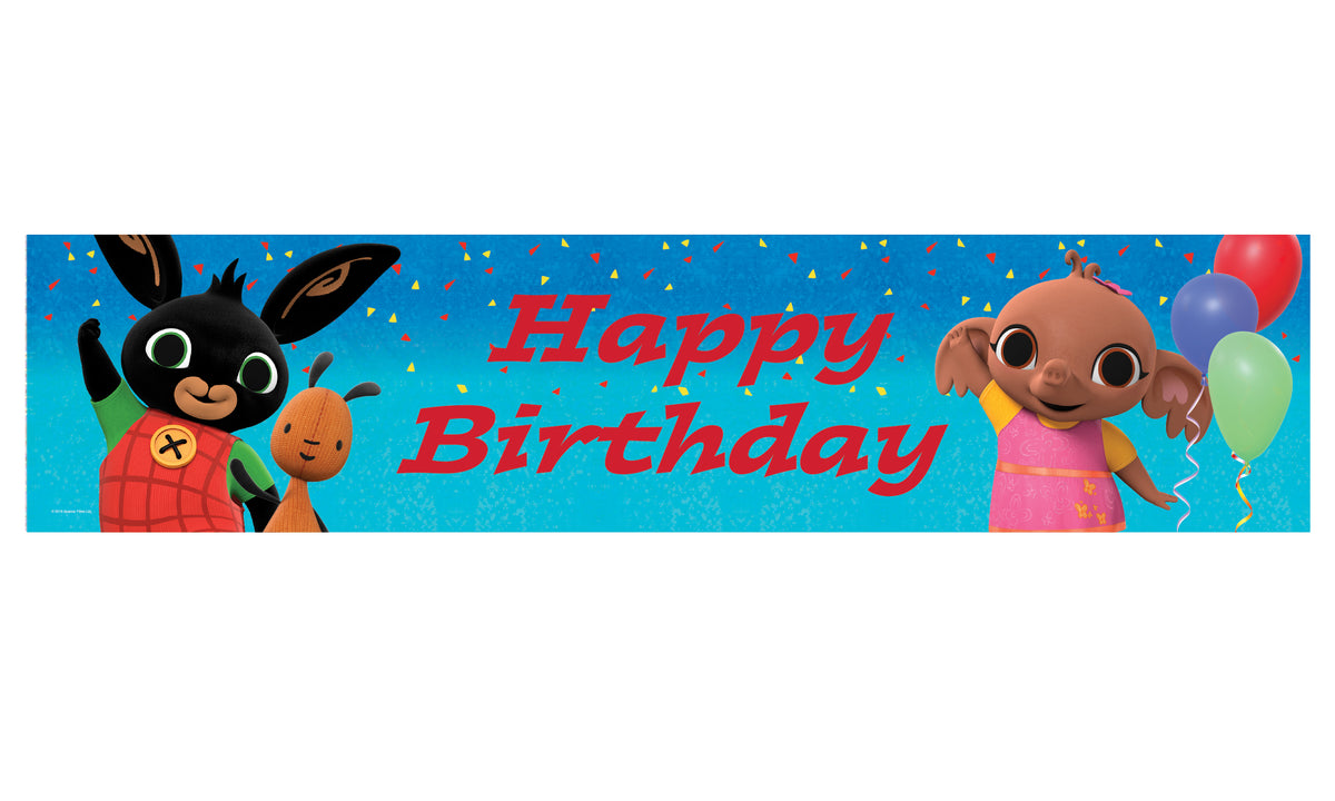 Bing Large Happy Birthday Foil Banner - 2.7m