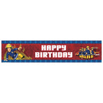 Fireman Sam Foil Happy Birthday Banner - Each