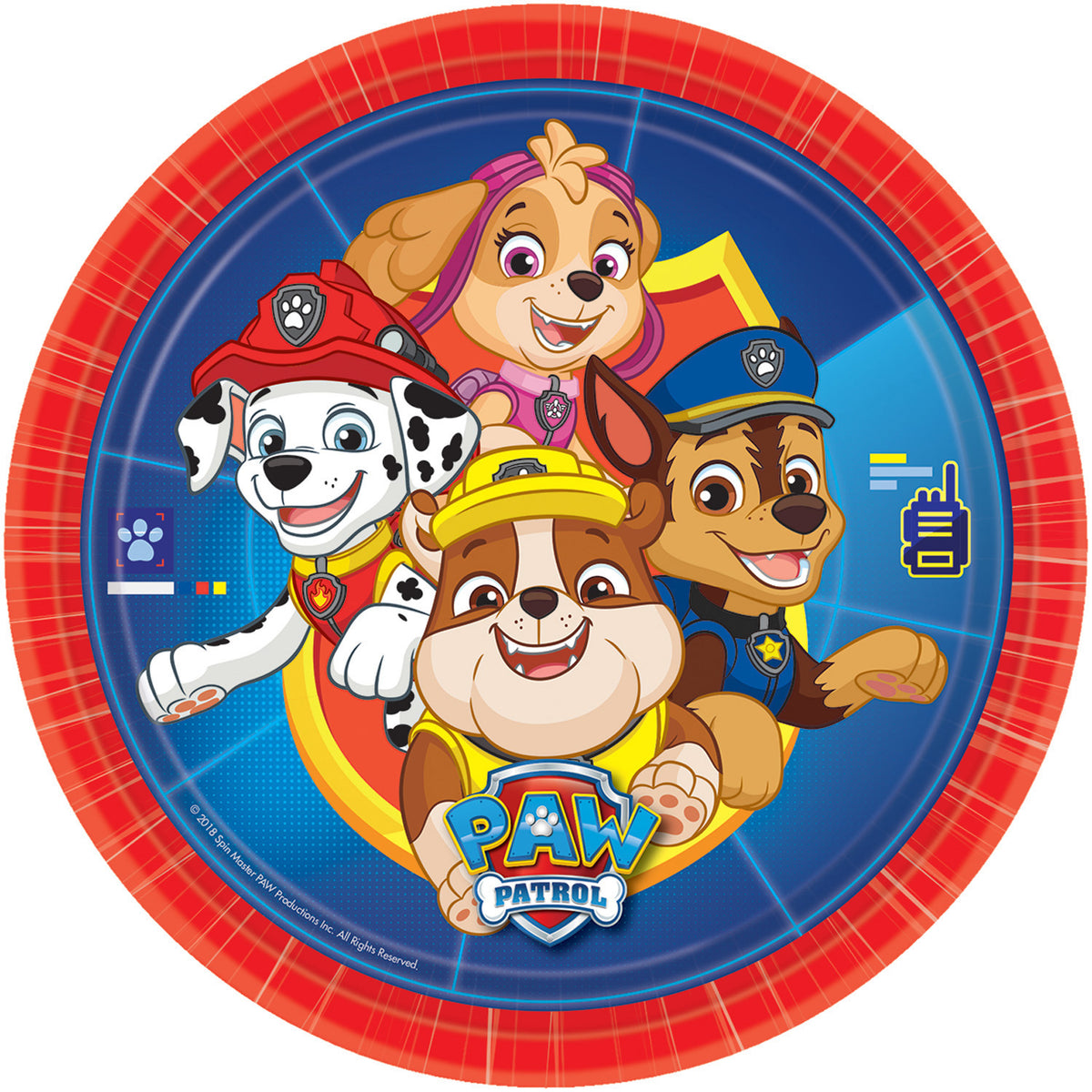 Paw PatrolParty Paper Plates 23cm - 8pk