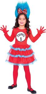 Girls Thing One and Thing Two Dress Set