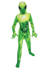 Extra-Terrestrial Green Alien Jumpsuit Costume