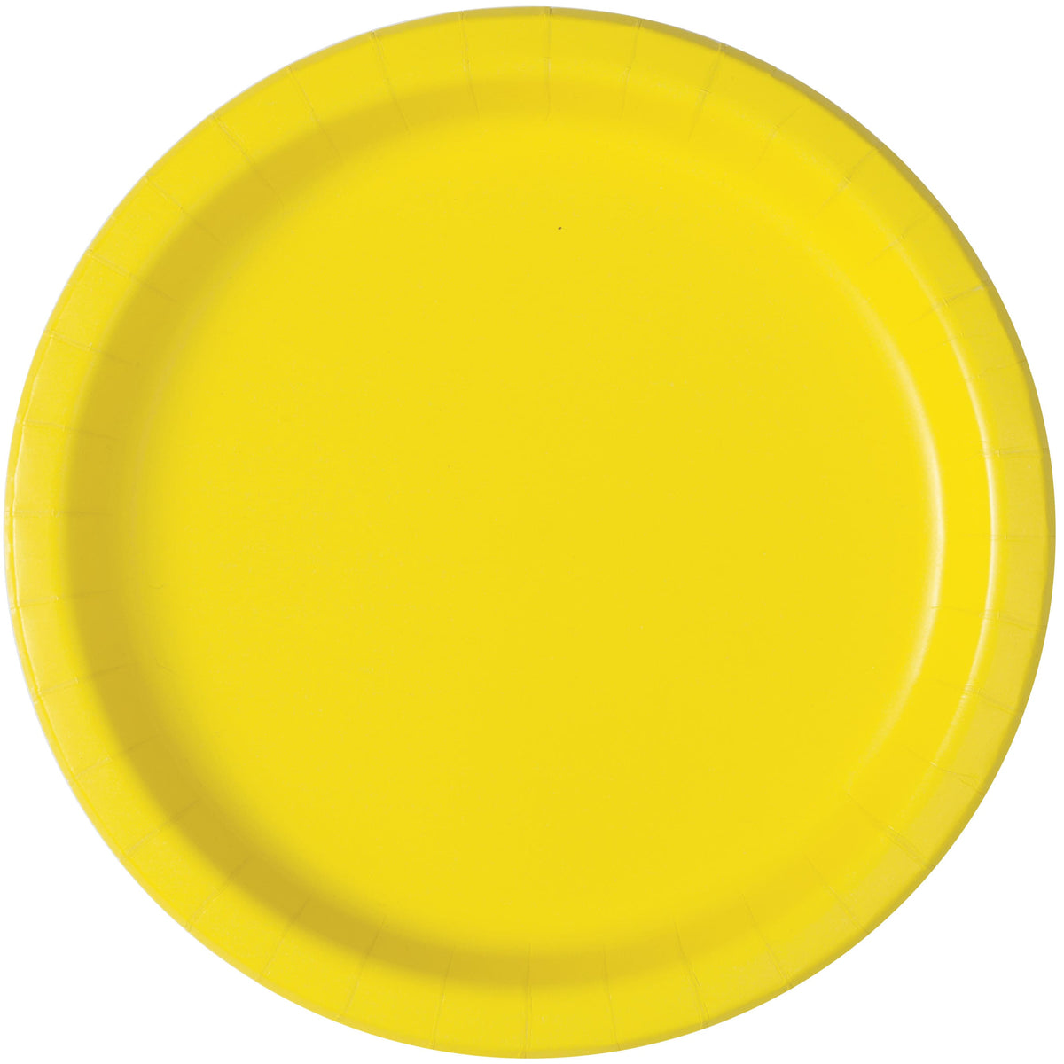 Neon Yellow Solid Round 9" Dinner Plates16ct