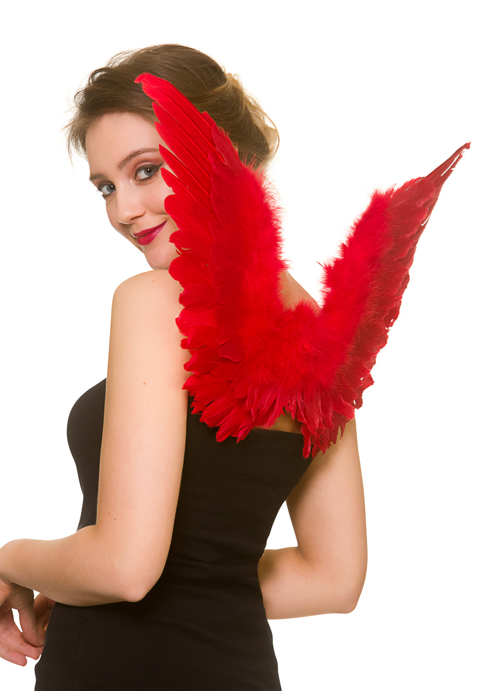 Red Feathered Wings - 36cm x 60cm