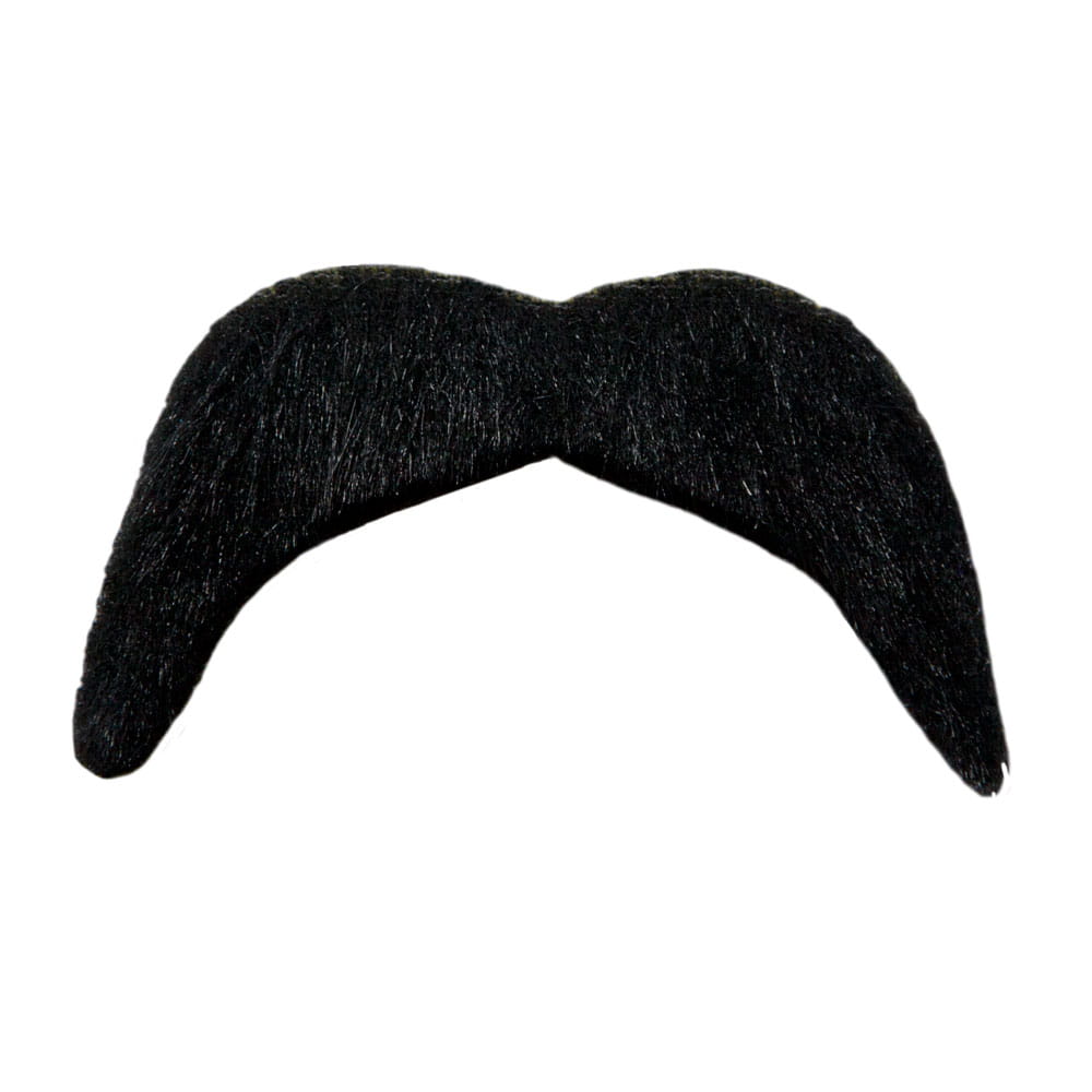 Black Cowboy Moustache - Each