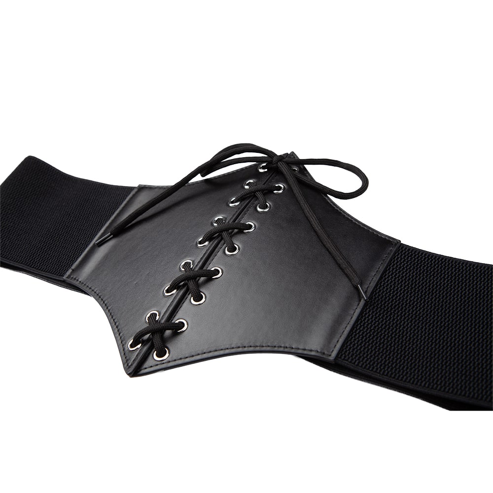 Gothic Corset Belt - Black