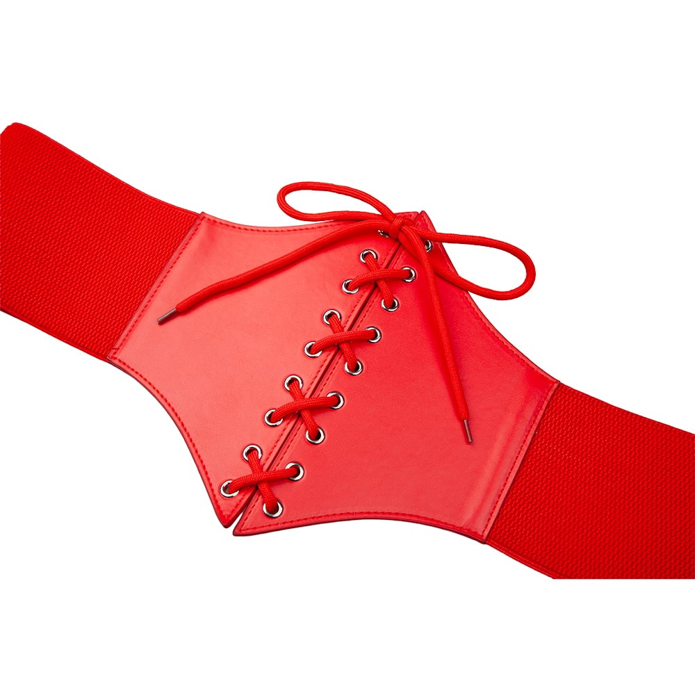 Gothic Corset Belt - Red