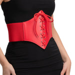 Gothic Corset Belt - Red