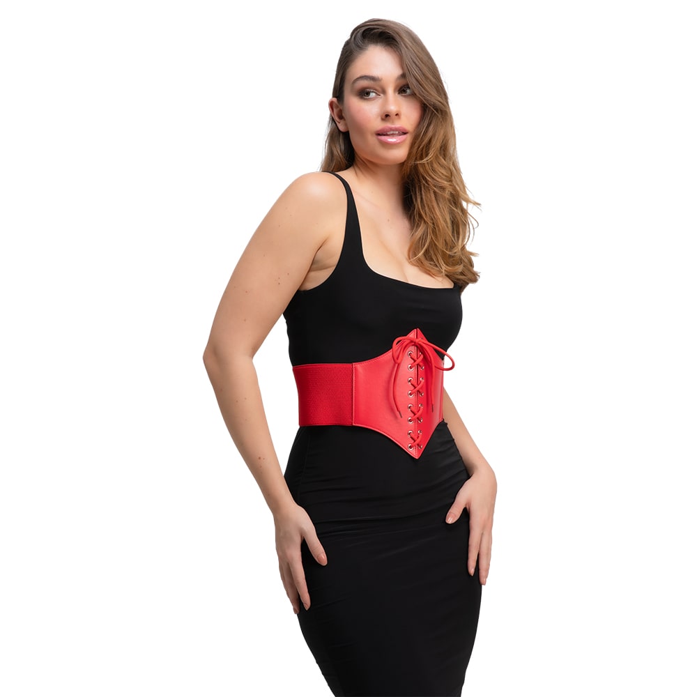 Gothic Corset Belt - Red