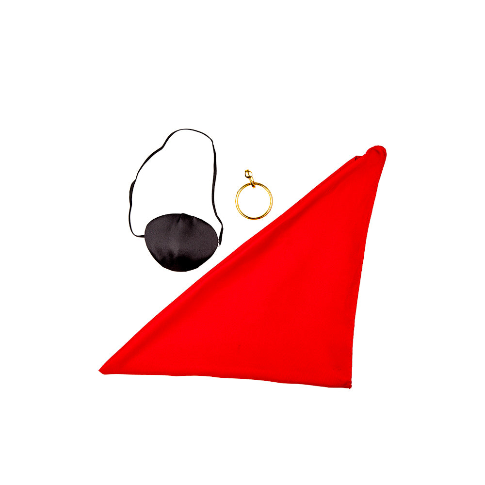 Pirate Set 3pc - Bandana, Eye Patch & Earring
