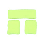 80's Sweatband & Wristbands - NEON YELLOW