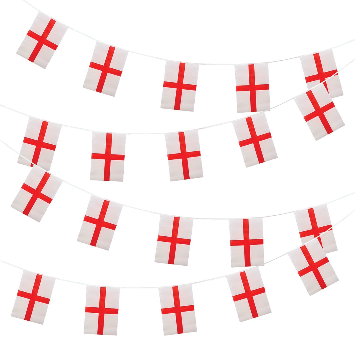 England Bunting -10m / 20 Flags 31x20cm