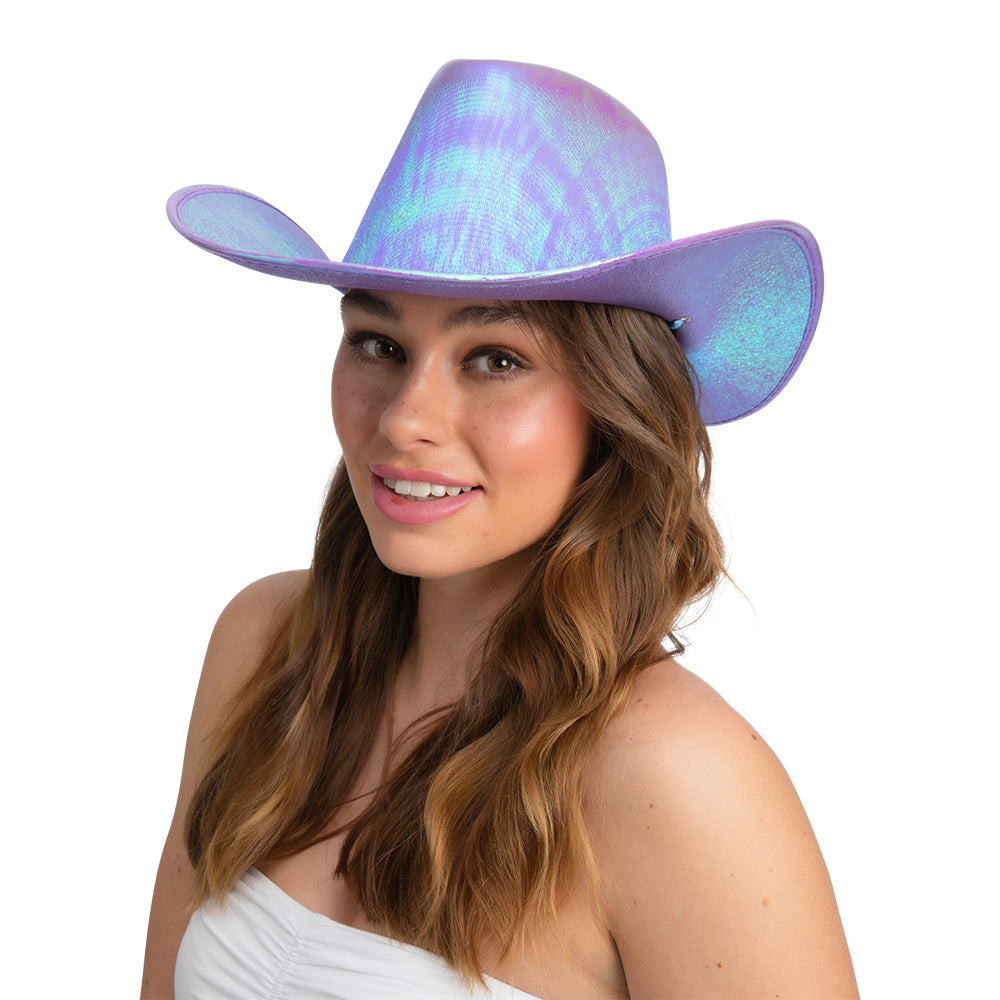 Texan Cowgirl Hat - Lilac Iridescent