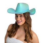 Texan Cowgirl Hat - Aqua Iridescent