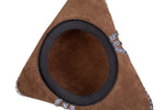 Deluxe Brown Pirate Hat w/Silver Trim