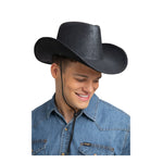 Texan - Faux Aged Leather - Black