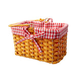 Red Gingham Basket with Handle