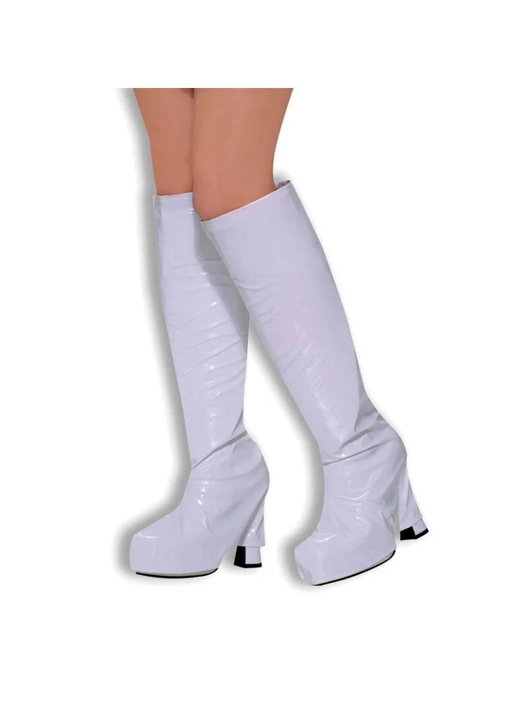 Go Go Boot Tops White