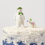 The Snowman™ and The Snowdog Resin Cake Topper Set Luxury Boxed