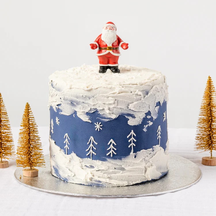 Father Christmas Resin Cake Topper Luxury Boxed