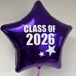 18" CLASS OF 2026 Star Foil Balloon
