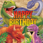 Dino Blast "Happy Birthday" Party Paper Napkins - 16pk