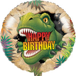 Dino Blast 18" Happy Birthday Foil Balloon - Each