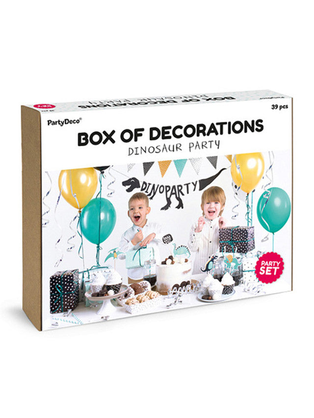 Dinosaur Party Box of Decorations - 39pcs