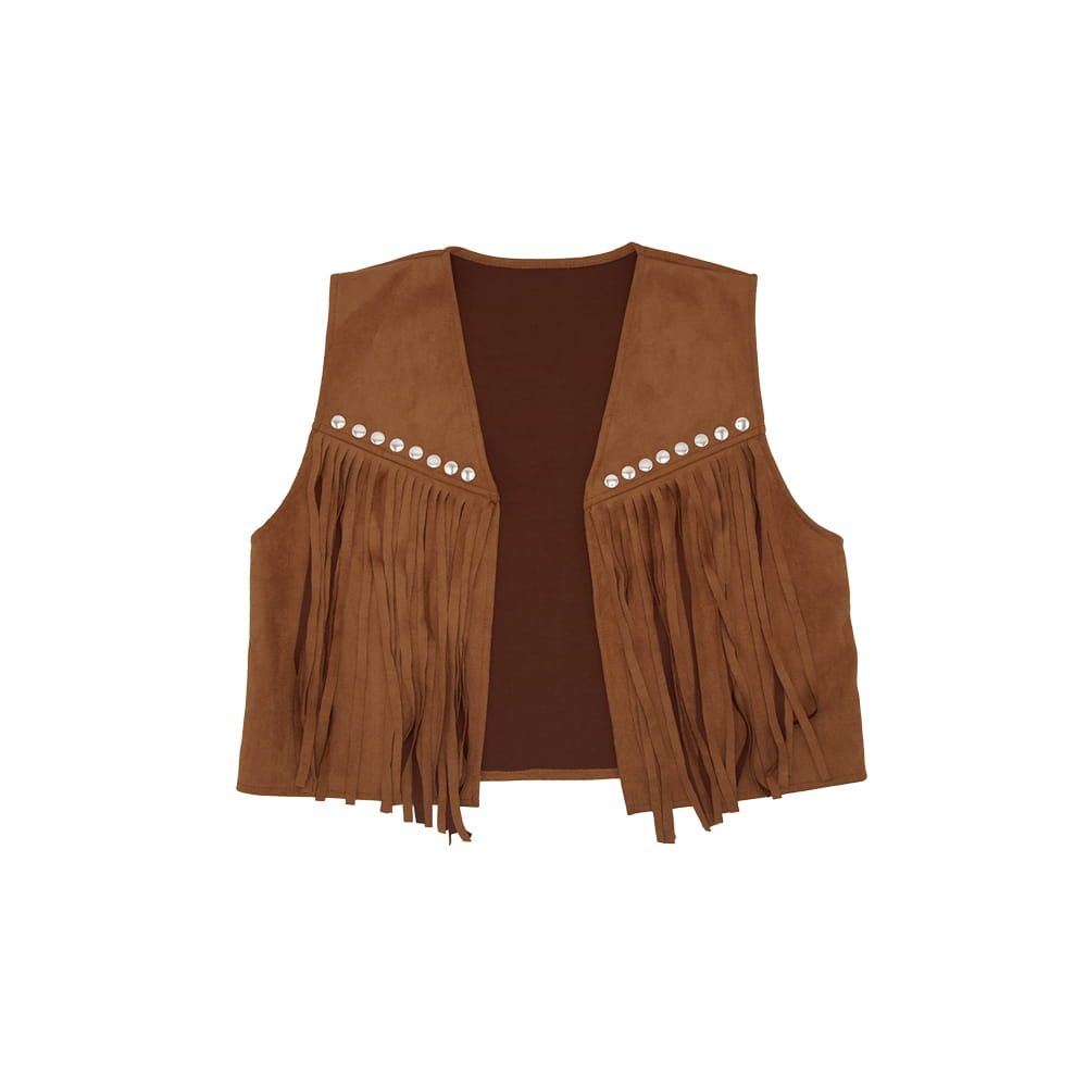 Faux Suede Hippie/Cowgirl Waistcoat 14+