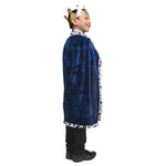 Deluxe Velvet Robe & Crown - Blue