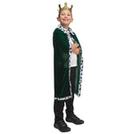 Deluxe Velvet Robe & Crown - Green