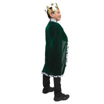 Deluxe Velvet Robe & Crown - Green