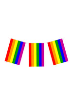Gay pride LGBTQ+ Rainbow Flag Bunting - 24 Flags Nylon
